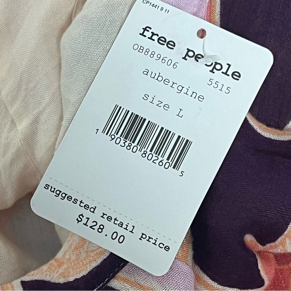 Free People Pink Bring Back The Summer Asymmetric Ruffle Maxi Skirt‎ Size 10 NWT - Picture 13 of 16